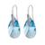 商品Giani Bernini | Fine Crystal and Cubic Zirconia Teardrop Wire Earrings in Sterling Silver颜色Light Aqua