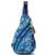 color Royal Blue Seascape, Sakroots | On The Go Sling Backpack