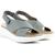 商品ECCO | ECCO Womens Flowt Leather Cork Wedge Sandals颜色Titanium