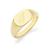 颜色: Gold - T, brook & york | Reagan Initial Signet Gold-Plated Ring
