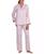 颜色: Pink, Miss Elaine | Petite 2-Pc. Notched-Collar Pajamas Set