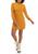 color Indian Gold, Love, Fire | Junior's Mock Brushed Dress