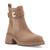 Steve Madden | Women's Gates Buckle-Detailed Lug-Sole Booties, 颜色Taupe Suede