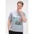 color Gray Melange, RON TOMSON | Men's Modern Print Fitted Palms T-shirt