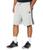 color Medium Grey Heather/Black, Adidas | Big & Tall Essentials 3-Stripes Single Jersey Shorts