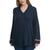 商品Tommy Hilfiger | Tommy Hilfiger Womens Plus V-Neck Cozy Pullover Sweater颜色Sky