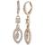 商品Givenchy | Silver-Tone Crystal Small Navette Drop Earrings颜色Gold