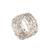颜色: Silver, Saro Lifestyle | Metal Design Napkin Ring, Set of 4