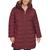 Calvin Klein | Women's Plus Size Hooded Packable Puffer Coat, Created for Macy's, 颜色Burgundy