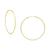商品Giani Bernini | Polished Wire Extra-Large Hoop Earrings, 80mm, Created for Macy's颜色Gold Over Silver