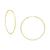 商品Giani Bernini | Polished Wire Extra-Large Hoop Earrings, 80mm, Created for Macy's颜色Gold Over Silver