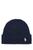 color Navy blue, Ralph Lauren | Ivory cotton beanie hat White Polo Ralph Lauren Donna