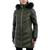 商品Michael Kors | Women's Faux-Fur-Trim Hooded Puffer Coat颜色Olive