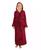 颜色: Burgundy, ARUS | Women's Ankle Length Hooded Low Twist Soft Turkish Cotton Bathrobe