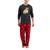 商品Club Room | Men's 2-Pc. Long-Sleeve T-Shirt & Buffalo Plaid Fleece Pajama Pants Set, Created for Macy's颜色Red Blue