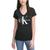 Calvin Klein | V-Neck Logo T-Shirt, 颜色Black