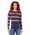 商品Tommy Jeans | Long Sleeve Striped Rib Sweater颜色Sky Captain Multi