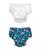 颜色: Navy Flamingos, green sprouts | Toddler Boys or Toddler Girls Snap Swim Diaper, Pack of 2