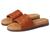 商品Madewell | The Louisa Slide Sandal in Woven Leather颜色Burnished Caramel