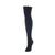Memoi | Women's Dotty Diamond Chunky Knit Over-The-Knee Warm Socks, 颜色Black
