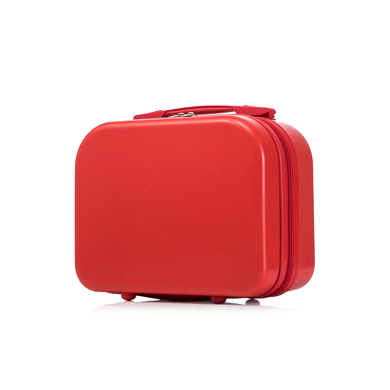 YeeCollene | 易可邻14寸手提箱子母箱节日儿童行李箱小型礼盒化妆箱包, 颜色大红色