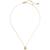 color D, Kate Spade | Gold-Tone Pavé Initial Mini Pendant Necklace, 16" + 3" extender