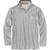 Carhartt | Carhartt Men's Force Relaxed-Fit Midweight LS 1/4 Zip Pocket T-Shirt, 颜色Heather Grey