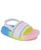 颜色: Bright Rainbow Gradient, Nautica | Toddler and Little Girls Luz Slide Sandals