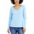 商品Charter Club | Cotton Long-Sleeve V-Neck T-Shirt, Created for Macy's颜色Pale Blue Glacier