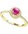 颜色: Ruby, Macy's | Sapphire (5/8 ct. t.w.) & Diamond (1/5 ct. t.w.) Halo Ring in 14k White Gold (Also in Emerald & Ruby)