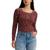 Levi's | Women's Sierra Waffle-Knit Quarter-Button Henley Top, 颜色Shayla Floral Decadent Chocolate