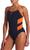 商品NIKE | Nike Women's Color Block Racerback One Piece Swimsuit颜色Team Orange
