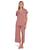 Eberjey | Gisele - The Cropped Pajama Set, 颜色Old Rose/Ivory