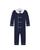 Ralph Lauren | Boys' Double Breasted Organic Cotton Coverall - Baby, 颜色French Navy