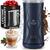 颜色: navy, Zulay Kitchen | Powerful 4-in-1 Electric Milk Frother and Steamer