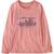 Patagonia | Regenerative Organic Cotton Long-Sleeve T-Shirt - Girls', 颜色'73 Skyline: Sunfade Pink
