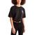 商品Timberland | Women's Drawstring-Hem Cropped T-Shirt颜色Black