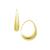 商品Essentials | Small Graduated Wire Hook Earring in Silver & Gold Plate颜色Gold
