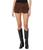 颜色: Shaved Chocolate, Free People | Suede Micro Mini Skort