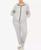 颜色: Gray, White Mark | Plus Size Fleece Lined 2 Pc Tracksuit Set