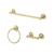 颜色: Polished Brass, Kingston Brass | Victorian 3-Pc. Bathroom Accessory Combo