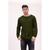 color Khaki, RON TOMSON | Men's Modern Lightweight Knit Shacket Sweater