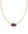 颜色: Gold Drk P, Kendra Scott | 14k Gold-Plated Bamboo Framed Stone Adjustable Pendant Necklace, 19" + 4" extender