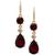 商品Charter Club | Crystal & Stone Linear Drop Earrings, Created for Macy's颜色Red
