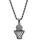 商品第1个颜色BLACK, Anthony Jacobs | Stainless Steel & Simulated Diamond Basketball and Hoop Pendant Necklace