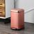 颜色: rose gold, happimess | Betty Retro Mini 3.2-Gallon Step-Open Trash Can