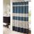 颜色: Navy, Madison Park | Serene Floral Embroidered Shower Curtain, 72" x  72"