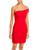 商品AQUA | One Shoulder Scuba Crêpe Dress - 100% Exclusive颜色Red