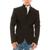 color Black, RON TOMSON | Men's Modern Symmetric Button Closure Sports Jacket