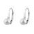 商品Splendid Pearls | 5-5.5mm Pearl Earrings颜色WHITE/SILVER